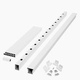 ArmorGuard Enclave 72 in. White Composite Stair Rail Kit - Super Arbor