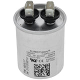 Lennox 46W17 capacitor - front view (Voltage: 370V; MFD: 7.5)