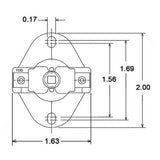 Rheem 47-21900-13 limit switch - side view (Product Type: Limit Switch)