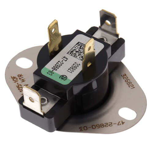 Rheem 47-22860-03 limit switch - front view (Product Type: Limit Switch)