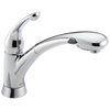Delta Signature Chrome 1-Handle Deck-Mount Pull-Out Kitchen Faucet with Deck Plate