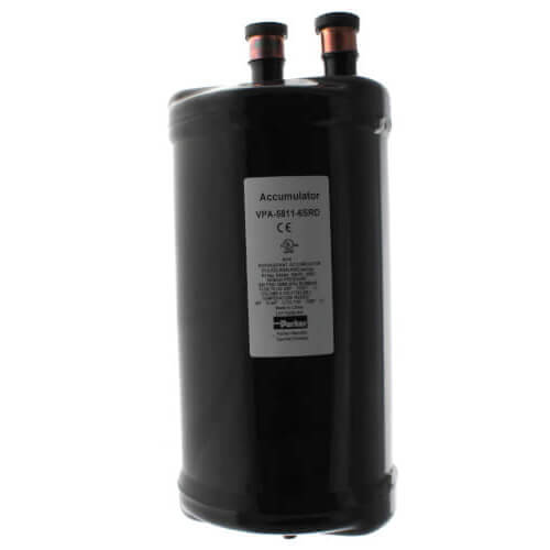 Parker Hannifin 470112 accumulator - front view (Product Type: Accumulator; Type: Suction Accumulator)
