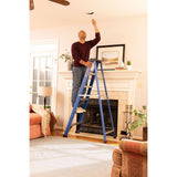Louisville Ladder 6' Fiberglass Step Ladder, 10' Reach, 225 lbs Load Capacity, W-3217-06