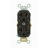 20 Amp Commercial Grade Duplex Outlet, White - Super Arbor