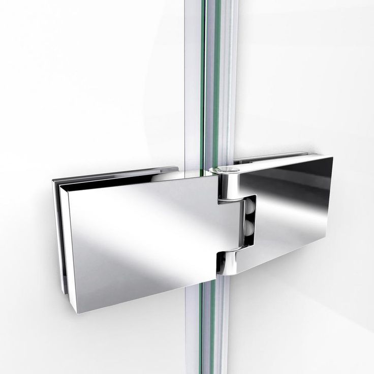DreamLine Aqua Ultra 48 in. W x 58 in. H Semi-Frameless Hinged Tub Door, Brushed Nickel