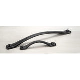 5-1/16 in. (128 mm) Center-to-Center Matte Black Forged Iron Traditional Barn Door Pull - Super Arbor