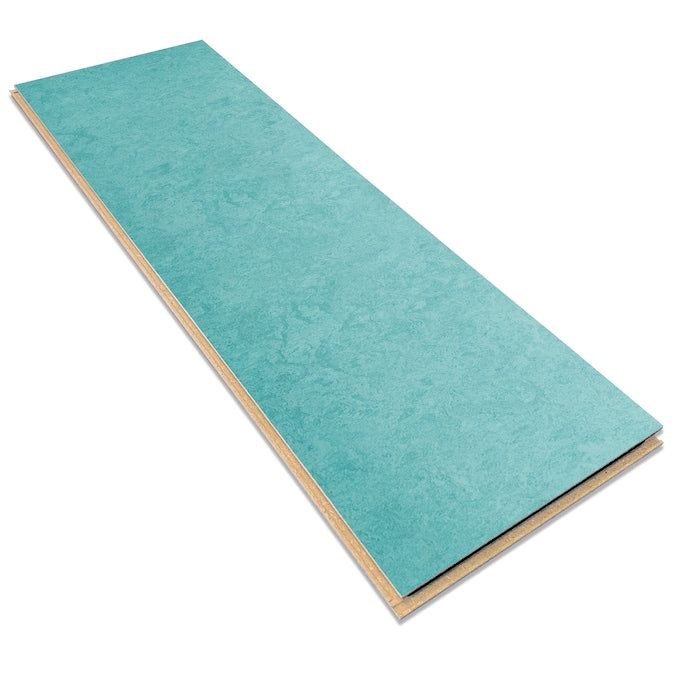 Forbo Flooring Systems Marmoleum Cinch Loc Seal Aqua 10-mm T x 12-in W x 36-in L Waterproof Tile Look Laminate Flooring (20.34-sq ft / Carton)