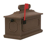1812 Architectural Plastic Mailbox in Black - Super Arbor