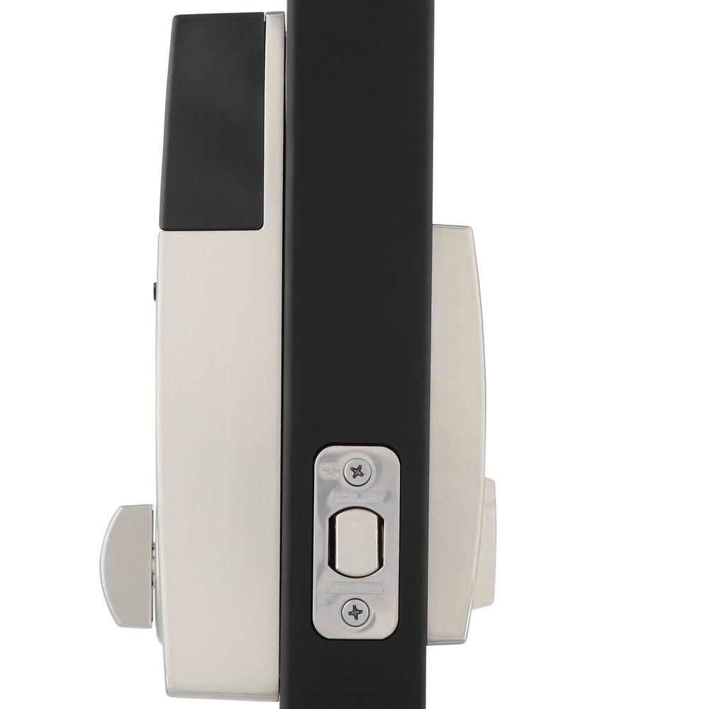 Century Satin Nickel Sense Smart Door Lock with Latitude Lever Door Handleset - Super Arbor