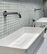 Apollo Tile (Sample) Floor and Wall Tile Mink Gray 4-in x 4-in Matte Glass Uniform Squares Mosaic Floor and Wall Tile