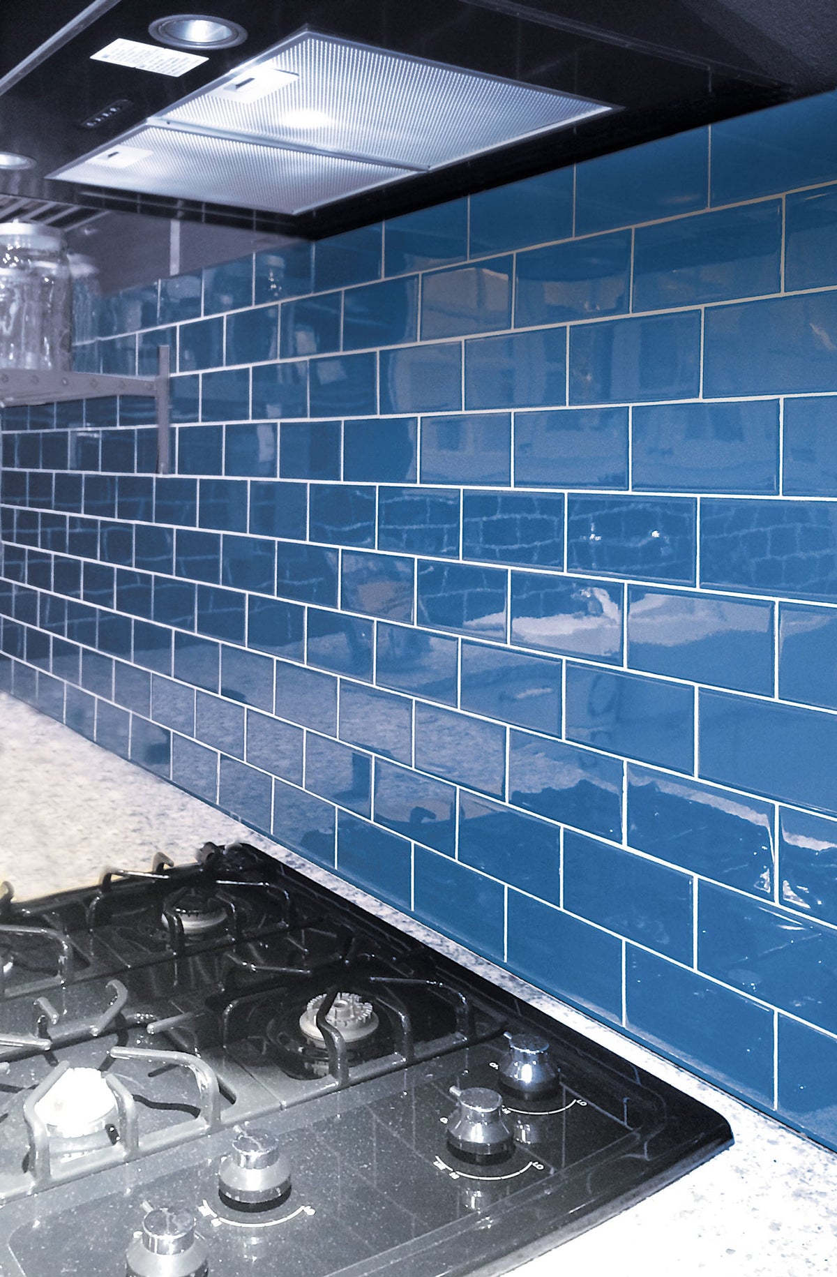 Apollo Tile (Sample) Wall Tile Blue 3-in x 6-in Glossy Glass Subway Wall Tile