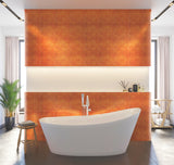 Apollo Tile (Sample) Orange 4-in x 6-in Glossy Glass Uniform Squares Mosaic Floor and Wall Tile