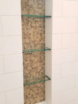 Apollo Tile Majeste Brown 12-in x 12-in Glossy Glass Penny Round Patterned Floor and Wall Tile (10.34-sq. ft/ Carton)
