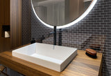 Apollo Tile (Sample) Colorway Anchor Gray 4-in x 4-in Glossy Glass Brick Mosaic Floor and Wall Tile
