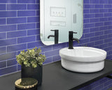 Apollo Tile (Sample) Wall Tile Royal Blue 4-in x 6-in Matte Glass Subway Wall Tile