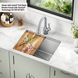 Delta Stainless Steel Undermount Laundry Sink with Workstation and Drain