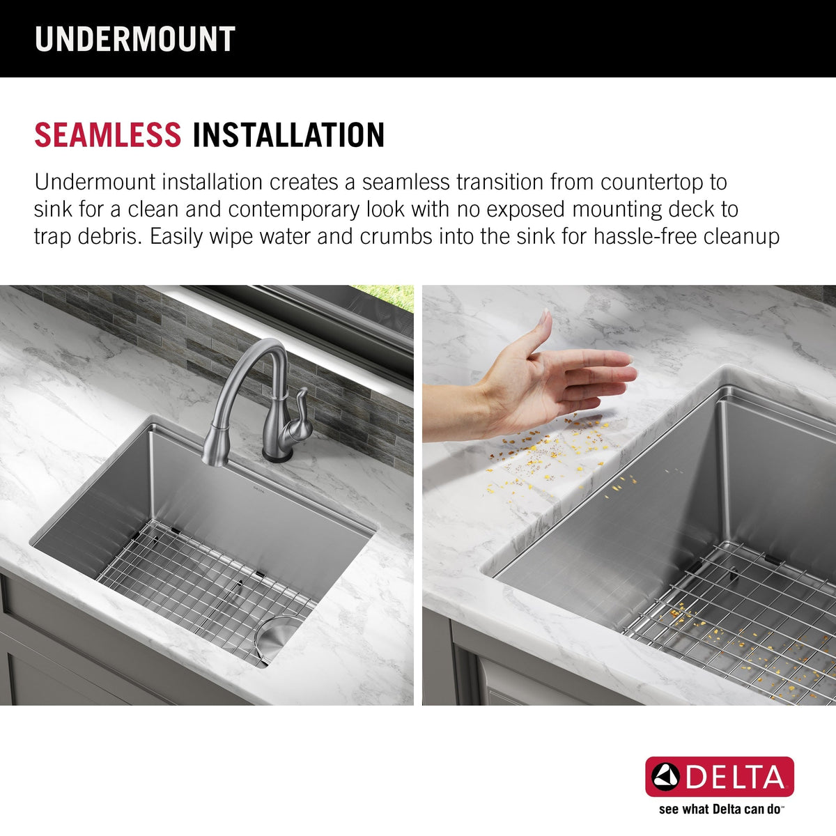 Delta Stainless Steel Undermount Laundry Sink with Workstation and Drain