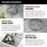 Delta Stainless Steel Undermount Laundry Sink with Workstation and Drain