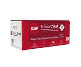 GAF TimberCrest Bullnose Hip & Ridge Shingles, Mesa Brown – 20 Linear Ft per Bundle