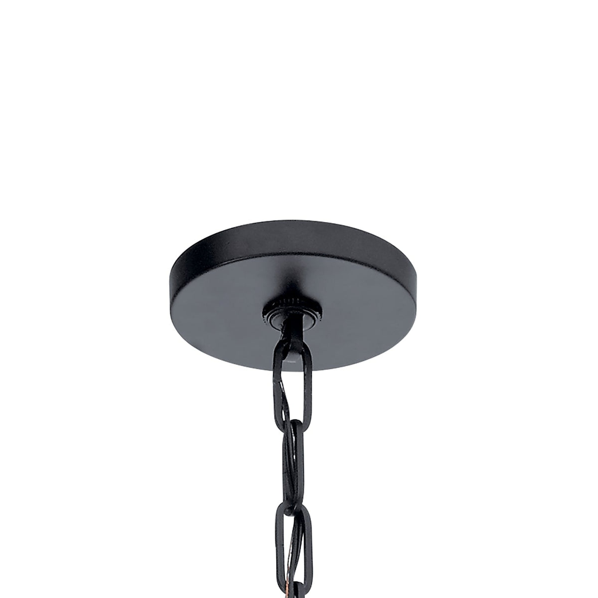 Kichler Abbotswell 6-Light Black Traditional Geometric Large Hanging Pendant Light