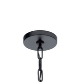 Kichler Abbotswell 6-Light Black Traditional Geometric Large Hanging Pendant Light