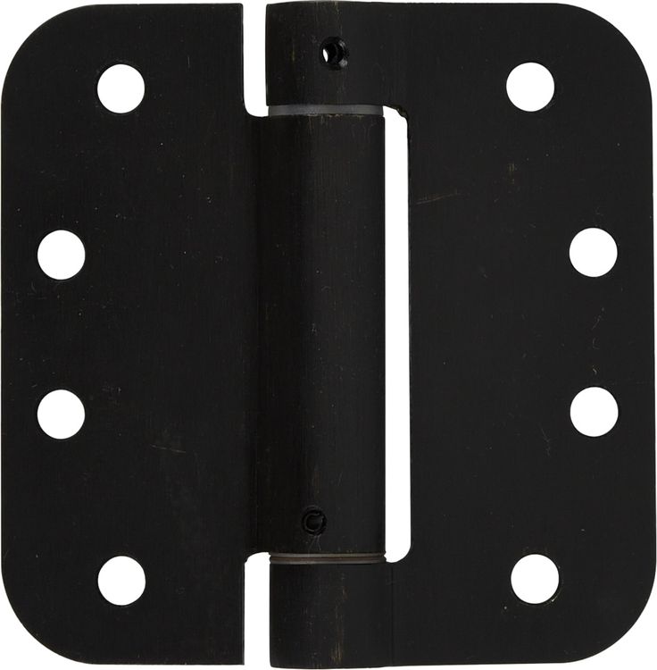4 in. Oil-Rubbed Bronze 5/8 in. Radius Adjustable Spring Door Hinge