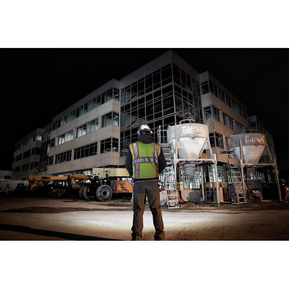 475 Lumens LED Rechargeable Hard Hat Headlamp w/BOLT White Type 1 Class C Full Brim Vented Hard Hat - Super Arbor