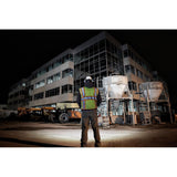 475 Lumens LED Rechargeable Hard Hat Headlamp w/BOLT White Type 1 Class C Full Brim Vented Hard Hat - Super Arbor