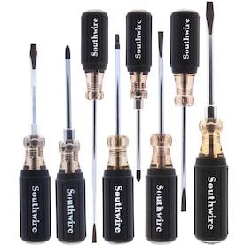 Southwire SDSET8US 8-Piece Screwdriver Set with Cushion Grip Handles