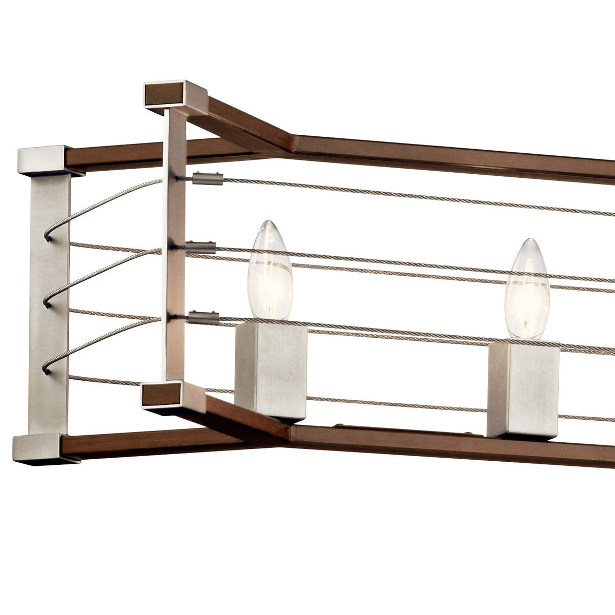 Kichler Lente 5-Light Brushed Nickel Industrial Chandelier