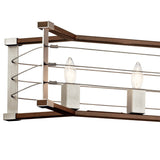 Kichler Lente 5-Light Brushed Nickel Industrial Chandelier