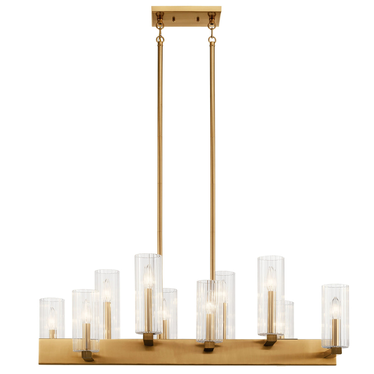 Kichler Cleara 10-Light Gold Transitional Chandelier