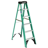 8 ft. Fiberglass Step Ladder with 250 lb. Load Capacity Type I Duty Rating - Super Arbor