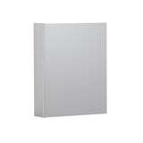 WELLFOR KAIF 16-in x 20-in Surface/Recessed Mount Aluminum Mirrored Soft Close Medicine Cabinet