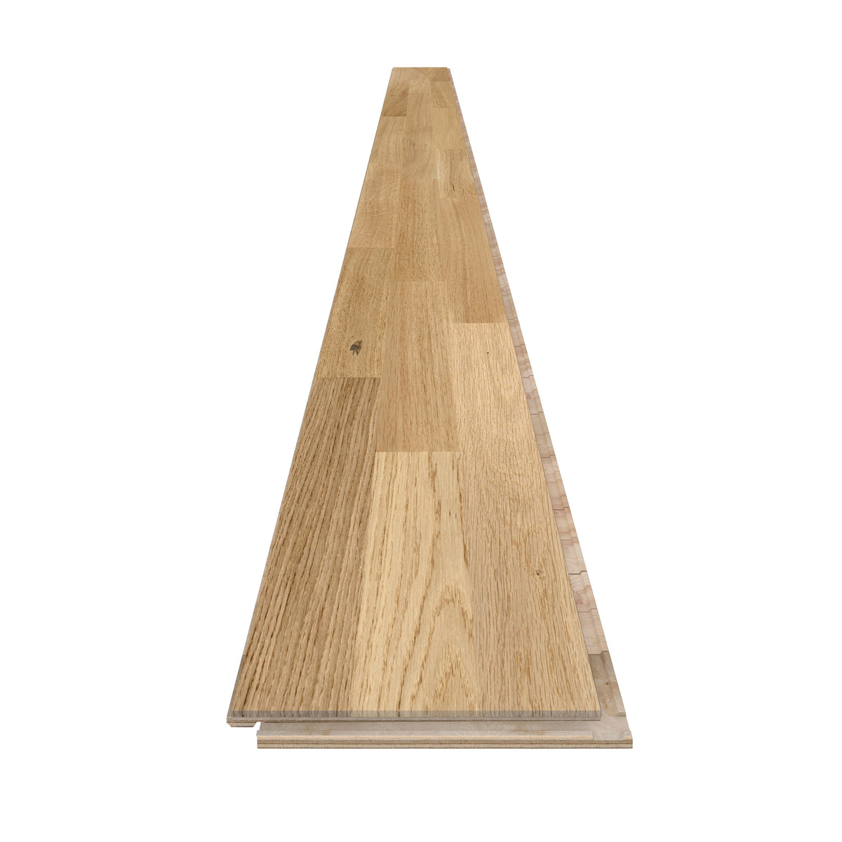 allen + roth European white oak Frosty is an Oak wood floor with brown, a wire brushed texture, and a low-gloss finish that highlights the wood’s natural variation hardwood flooring — view 11