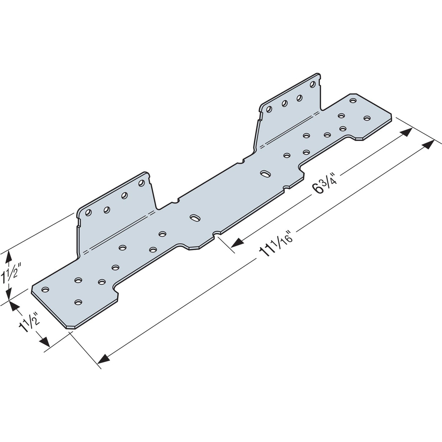 Simpson Strong-Tie 2-Steps Steel Outdoor Stair Stringer