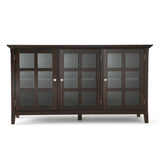 Simpli Home Acadian Brunette Brown Transitional Wood Media Cabinet