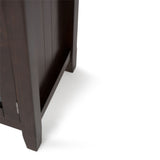 Simpli Home Acadian Brunette Brown Transitional Wood Media Cabinet