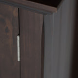 Simpli Home Acadian Brunette Brown Transitional Wood Media Cabinet