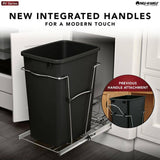 Rev-A-Shelf 35-Quart Plastic Pull Out Trash Can
