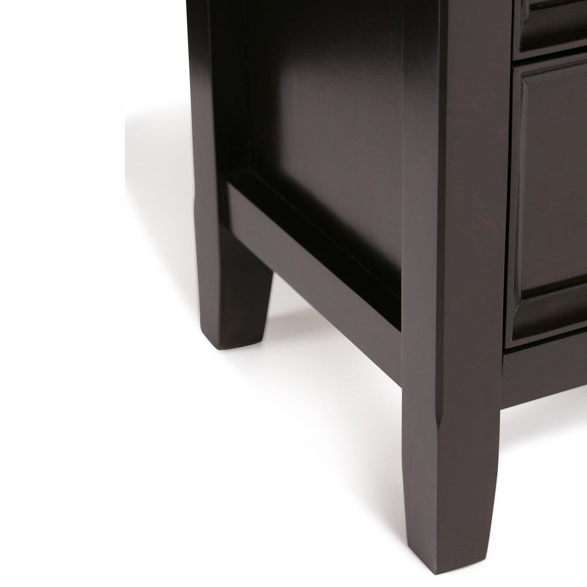 Simpli Home Amherst Hickory Brown Transitional Wood Media Cabinet