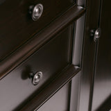 Simpli Home Amherst Hickory Brown Transitional Wood Media Cabinet
