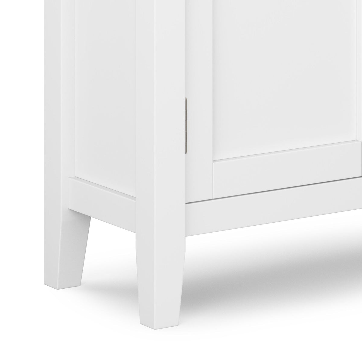 Simpli Home Redmond White Transitional Wood Media Cabinet
