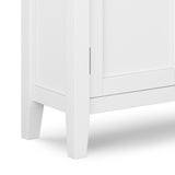 Simpli Home Redmond White Transitional Wood Media Cabinet