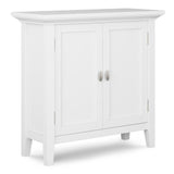 Simpli Home Redmond White Transitional Wood Media Cabinet