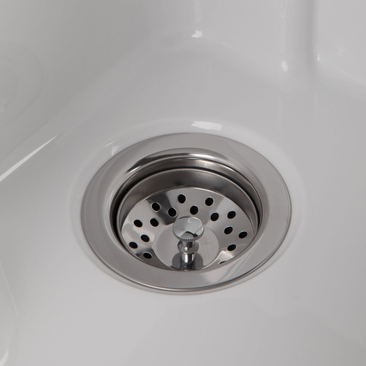 Simpli Home Maile 28" Freestanding Pure White Laundry Sink with Cabinet and Faucet