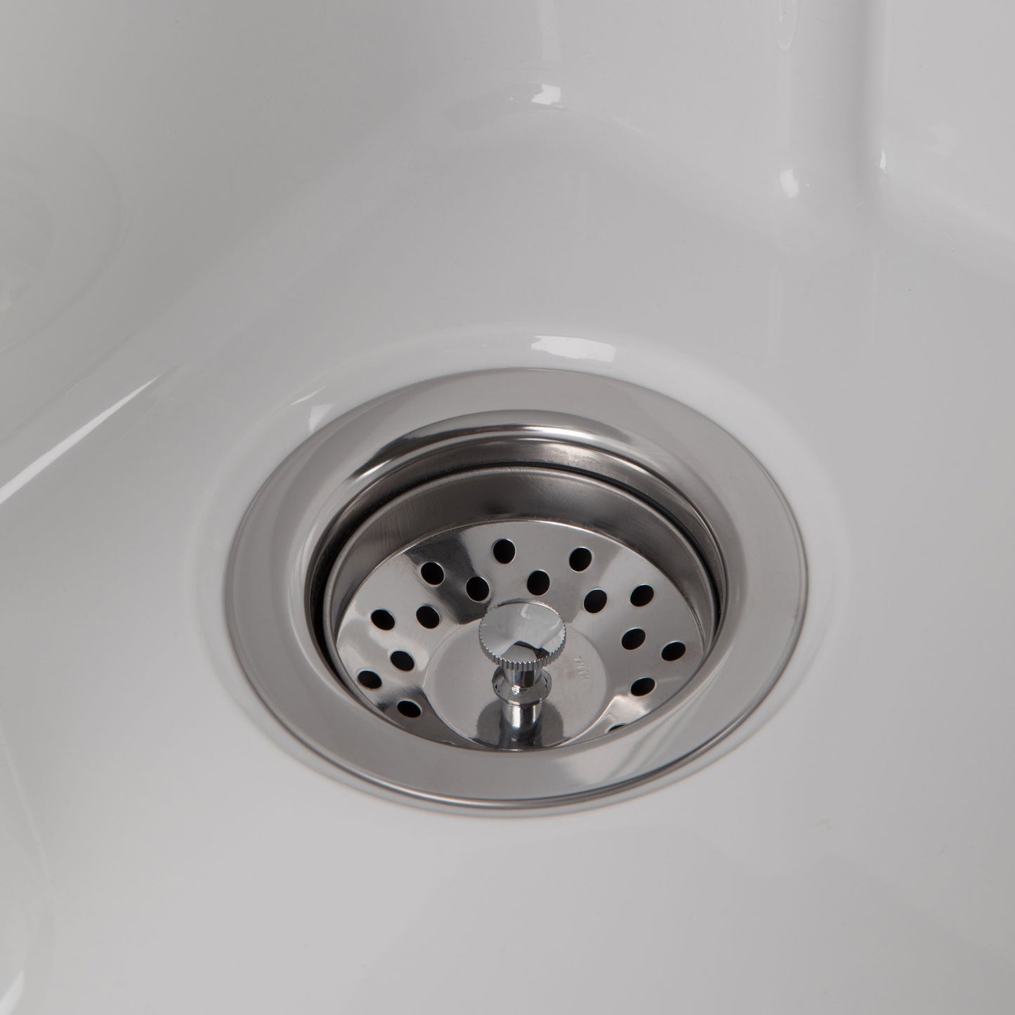 Simpli Home Maile 28" Freestanding Pure White Laundry Sink with Cabinet and Faucet