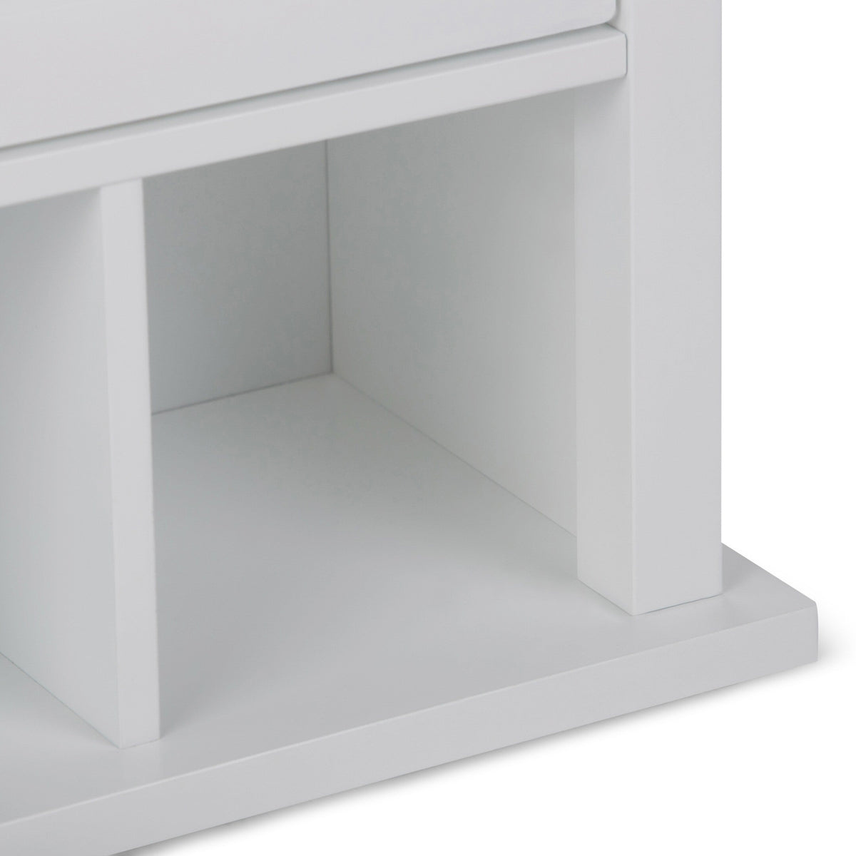 Simpli Home Avington 23.6-in x 30-in x 10-in White Soft Close Bathroom Wall Cabinet