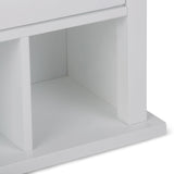 Simpli Home Avington 23.6-in x 30-in x 10-in White Soft Close Bathroom Wall Cabinet