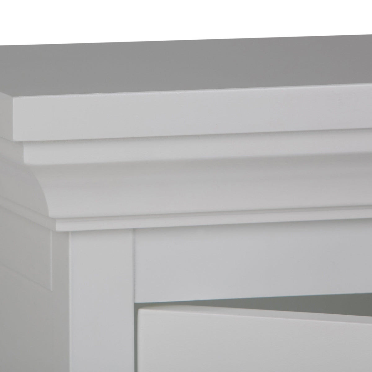 Simpli Home Avington 15-in x 26.9-in x 10-in White Soft Close Bathroom Wall Cabinet
